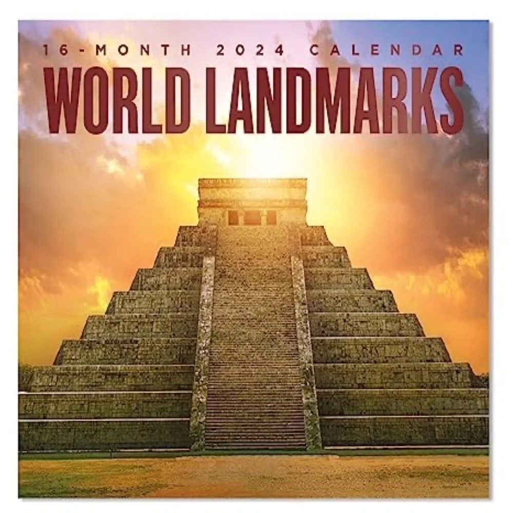 2024 World Landscapes 16 Month Full Size Wall Calendar Plan Schedule Organizing